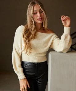 Presley Fuzzy Sweater Top Sale
