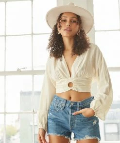 Levi's 501 Distressed Shorts In Medium Wash