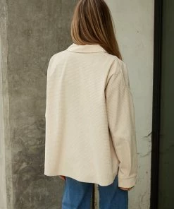 AT Kian Waffle Button Up Top New Threads