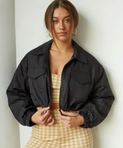 Native Daughters Robbie Cropped Bomber Jacket Sale