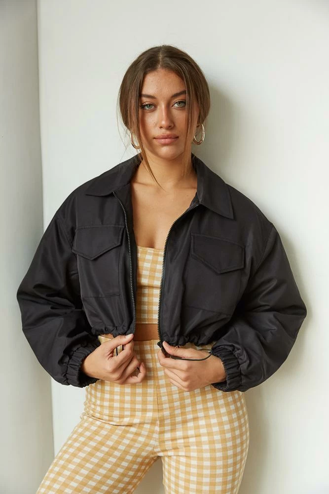 Native Daughters Robbie Cropped Bomber Jacket Sale