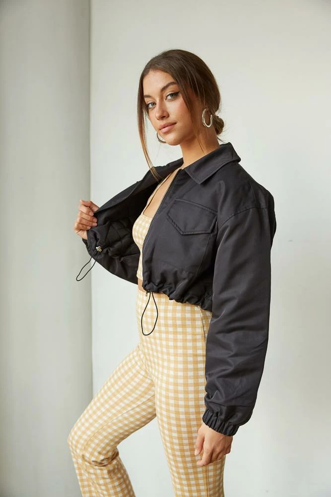 Native Daughters Robbie Cropped Bomber Jacket Sale