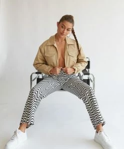 Native Daughters Robbie Cropped Bomber Jacket Sale