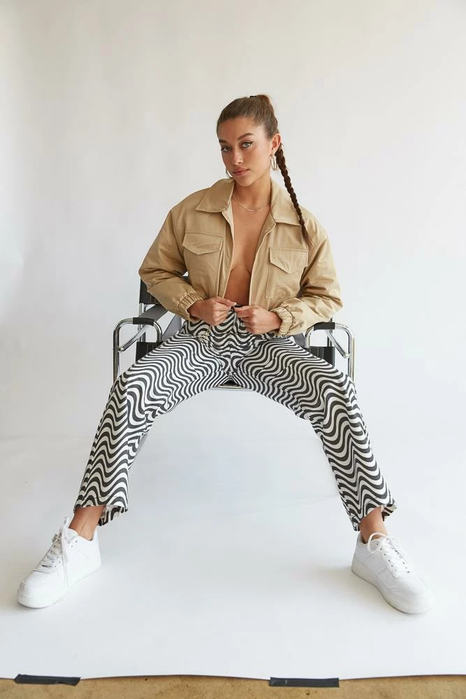 Native Daughters Robbie Cropped Bomber Jacket Sale