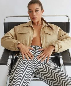 Native Daughters Robbie Cropped Bomber Jacket Sale