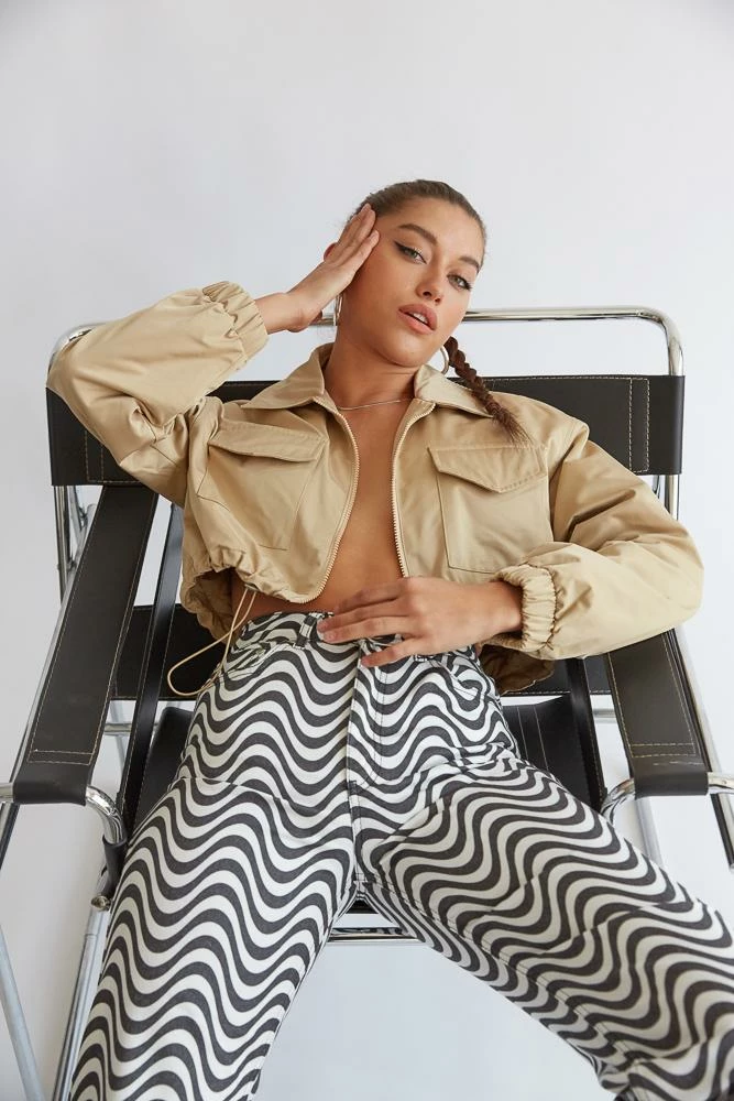 Native Daughters Robbie Cropped Bomber Jacket Sale