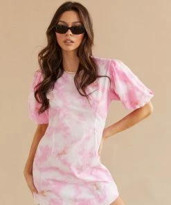 AT Dazed Tie Dye Puff Dress New Threads