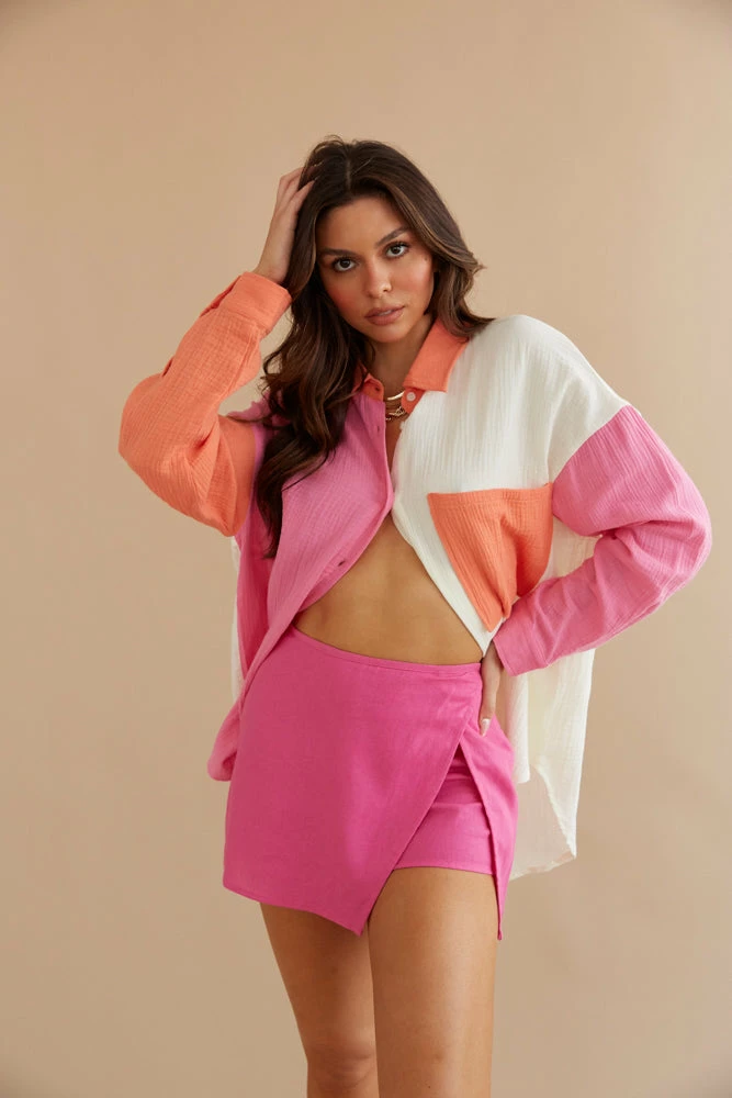 AT Rio Slit Linen Skort