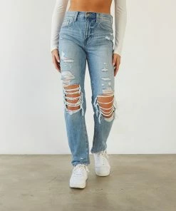 Pistola Presley Distressed Rock Or Bust Jeans