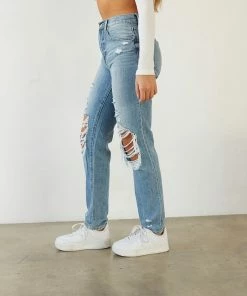 Pistola Presley Distressed Rock Or Bust Jeans