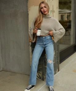 JBD Hudson Distressed Straight Jeans