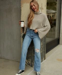 JBD Hudson Distressed Straight Jeans