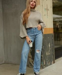 JBD Hudson Distressed Straight Jeans