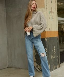 JBD Hudson Distressed Straight Jeans