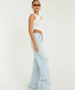 Vibrant New Threads Aiden Ripped Wide Leg Jeans