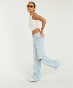 Vibrant New Threads Aiden Ripped Wide Leg Jeans