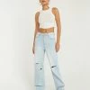 Vibrant New Threads Aiden Ripped Wide Leg Jeans
