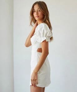 AT Drew Corset Linen Mini Dress