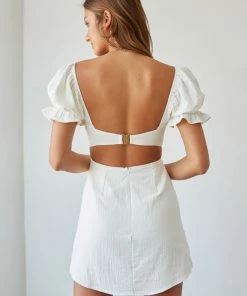 AT Drew Corset Linen Mini Dress