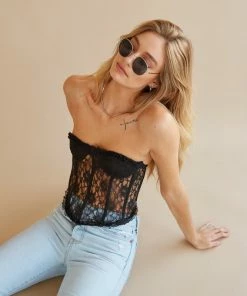 AT Field Of Dreams Lace Bustier Top