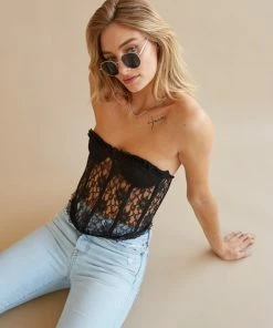 AT Field Of Dreams Lace Bustier Top