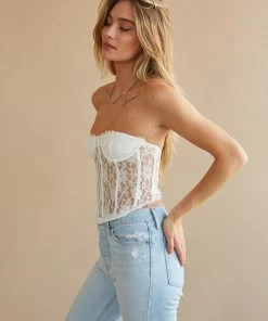 AT Field Of Dreams Lace Bustier Top