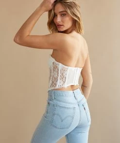 AT Field Of Dreams Lace Bustier Top