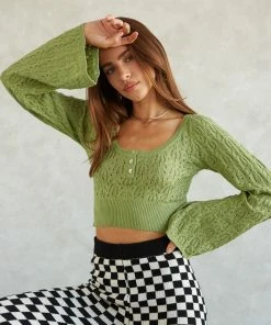 Bailey Knit Crop Sweater Sale