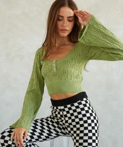 Bailey Knit Crop Sweater Sale