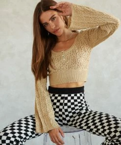 Bailey Knit Crop Sweater Sale
