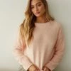 Sale Himalaya Fuzzy Knit Sweater In Peach