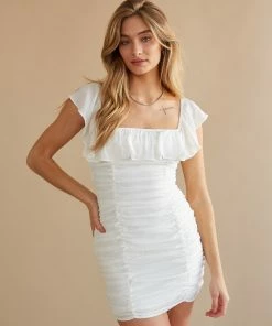 AT Gilly Ruched Mini Dress