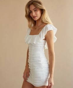 AT Gilly Ruched Mini Dress