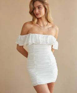 AT Gilly Ruched Mini Dress