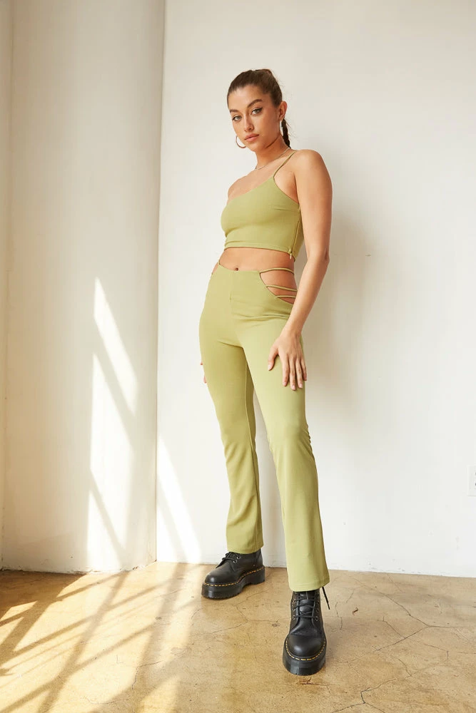 AT Marlie Cut Out Pants Set