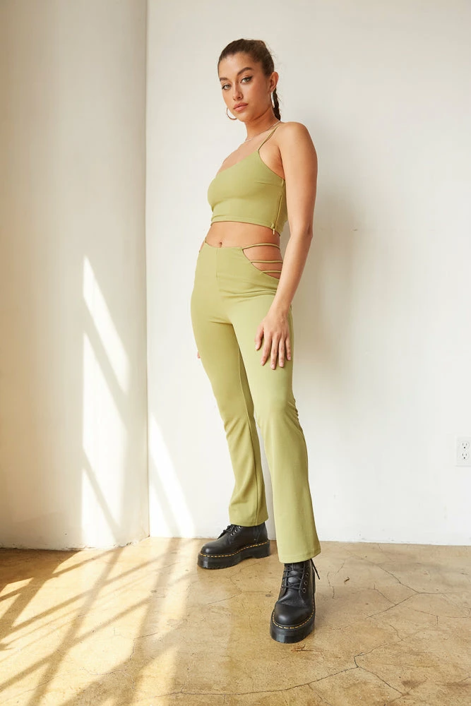 AT Marlie Cut Out Pants Set