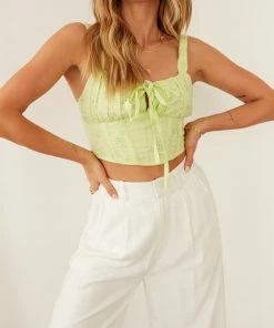 AT Sale Josie Eyelet Bustier Top