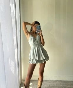 AT Panama Ruffle Lace Romper New Threads