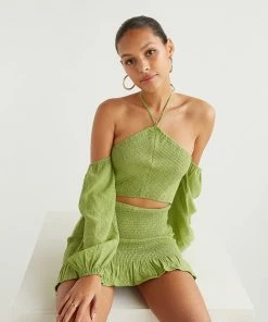 AT Deena Smocked Skirt Set New Threads