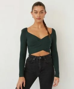 Wren Wrap Crop Sweater