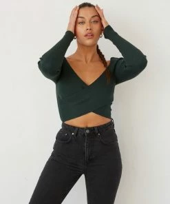Wren Wrap Crop Sweater