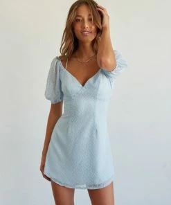 AT New Threads Hadley Open Back Puff Dress