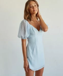 AT New Threads Hadley Open Back Puff Dress