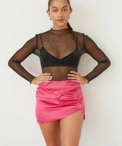 Richie Satin Mini Skirt Sale