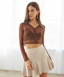 AT Ada Houndstooth Mini Skirt Sale