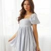 AT New Threads Jasmine Linen Babydoll Dress