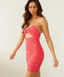 AT New Threads Kandy Retro Floral Mini Dress