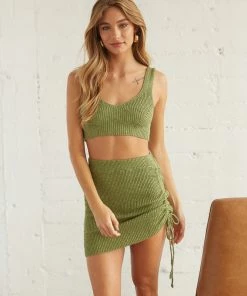 AT Clyde Cinched Knit Skirt