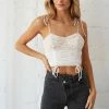 AT Lia Lace Cinched Crop Top Sale