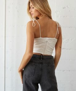 AT Lia Lace Cinched Crop Top Sale